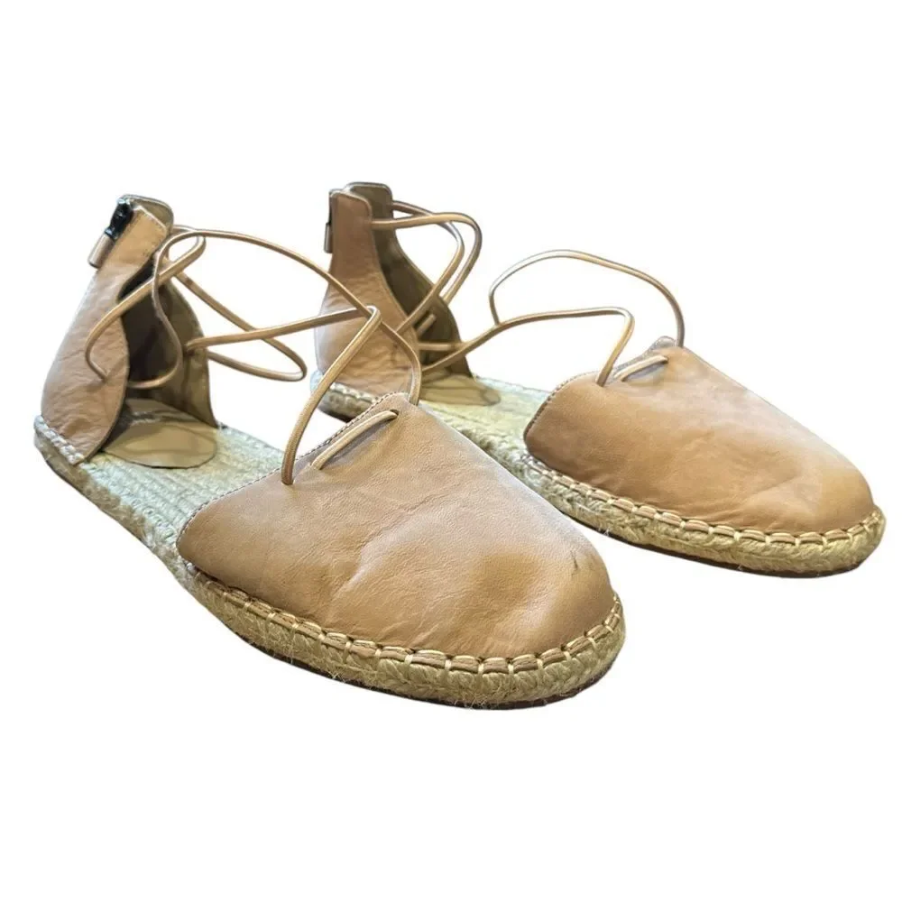 Revolve Eileen Fisher Lee Tumbled Nubuck Leather Espadrille NWOT